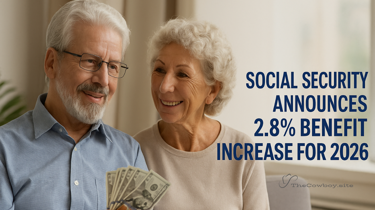 Social Security Announces 2.8 % Benefit Increase for 2026 What It Means for You